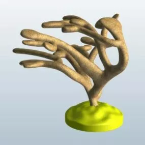 Elkhorn Coral Plant 3d model