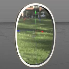 Furniture Ellipse Mirror 3d model