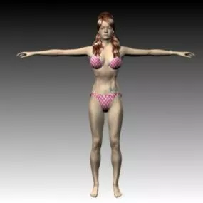 Emma Bikini Girl 3d model