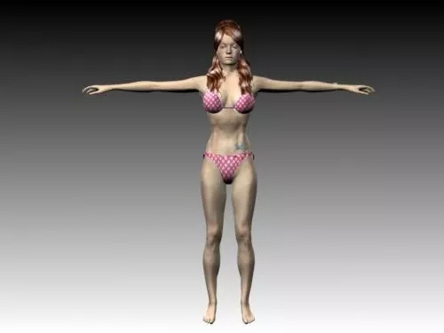 Realistic Woman 3d model