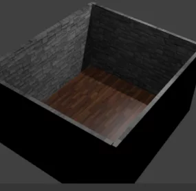 Empty Room Scene 3d model