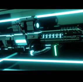 Energy Gauss Cannon Gun 3d model