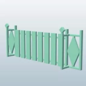 Obstacles Wooden Gate 3d model