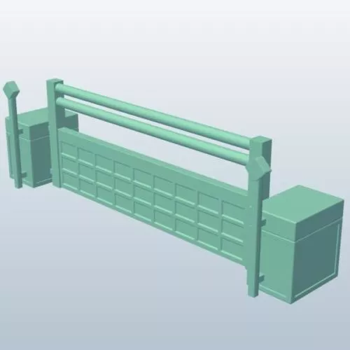 Obstacles Wall Rails 3d model Obstacles Wall Rails 3d model