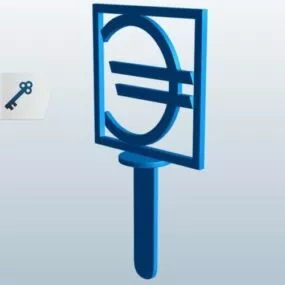 Euro Sign Printable 3d model