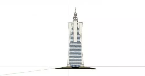 San Fran Tower Building 3d model San Fran Tower Building 3d model
