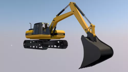 Excavator Robot 3d model