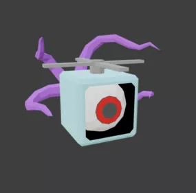 Sci-fi Eye Bot Spyder 3d model