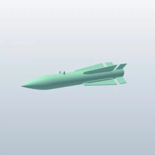 Guided Missile Weapon 3d model