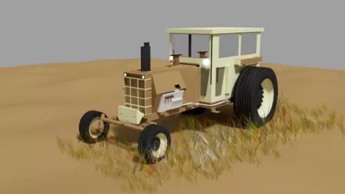 Farm Tractor Vehicle 3d model Farm Tractor Vehicle 3d model