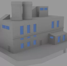 Lowpoly Factory 3d model