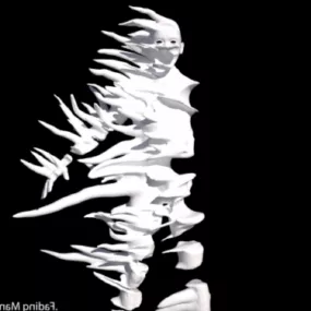 Fading Man Character 3d model