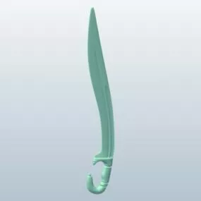 Falcata Roman Iberia Sword 3d model