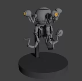Sci-fi Fallout Robot 3d model