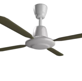 Home White Ceiling Fan 3d model