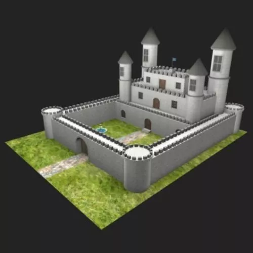 Classic Colonial Mansion 3d model