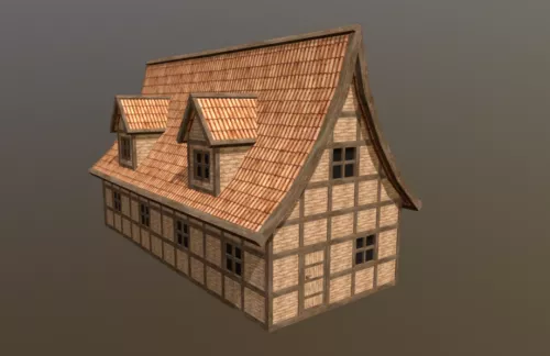 Victorian House Architecture 3d model