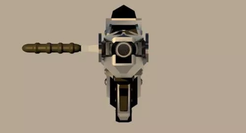 Fantasy Sci-fi Droid Weapon 3d model Fantasy Sci-fi Droid Weapon 3d model