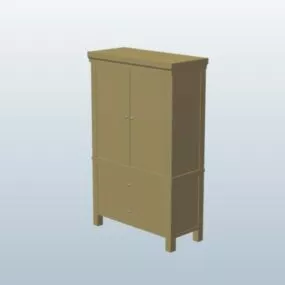 Farmhouse Armoire Cabinet 3d model