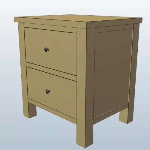 Farmhouse Night Table 3d model Farmhouse Night Table 3d model