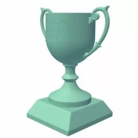 Fathers Day Trophy 3d model