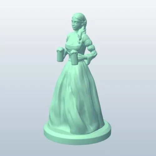 Butterfly Anime Girl 3d model