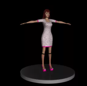 Beauty Female Character 3d model