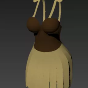 Female Dress Fashion 3d model