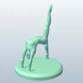 Female Gymnastics 3d model