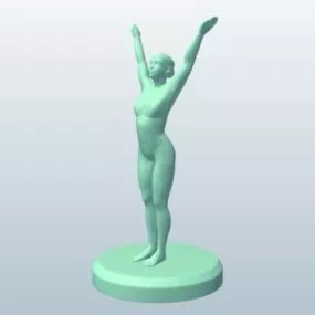 Female Gymnastics Printable 3d model