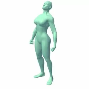 Female Hero Character 3d model