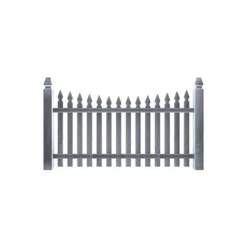 Fence With Rails 3d model