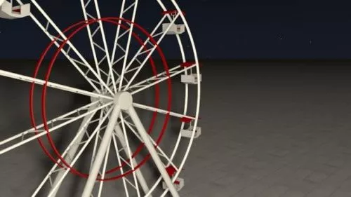 Kindergarten Swing With Roof 3d model