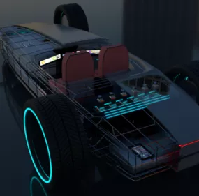 Tron Car Concept 3d model