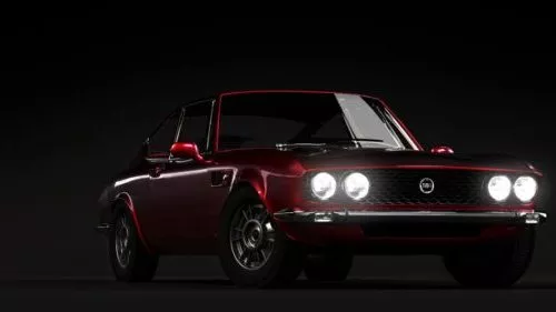 Fiat Dino 2000 Car 3d model Fiat Dino 2000 Car 3d model