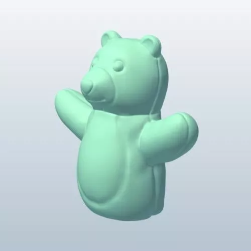Finger Puppet Polar Bear 3d model Finger Puppet Polar Bear 3d model