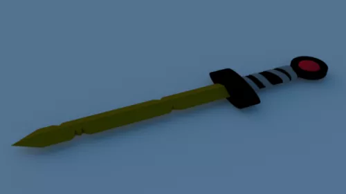 One Handed Sword Ancient Weapon 3d model