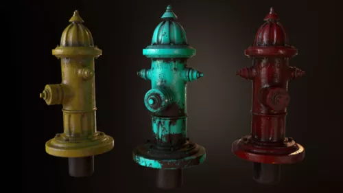 Old Fire Hydrant 3d model