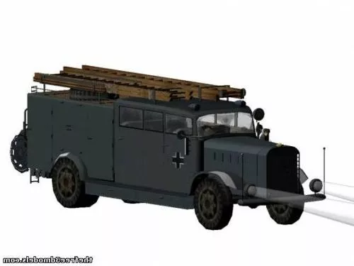 Caboose Truck Vehicle 3d model