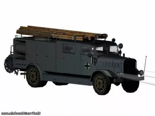 Heavy Transport Truck With Empty Back 3d model