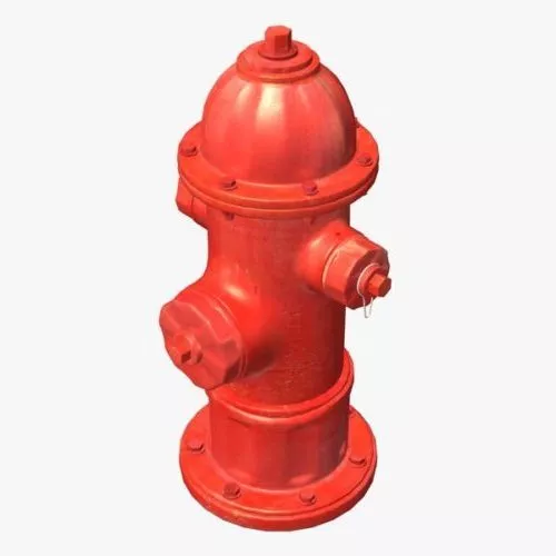 Rustic Fire Hydrant 3d model
