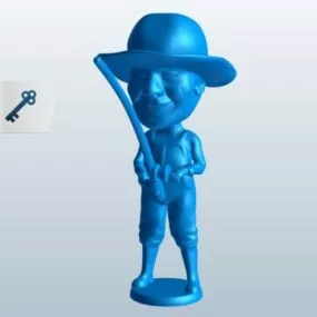Fisherman Figurine Printable 3d model