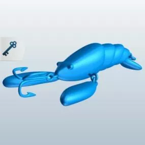 Fishing Lure Lowpoly 3d model