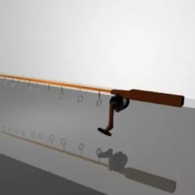 Sport Fishing Rod 3d model
