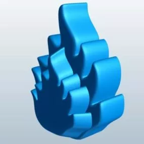 Flame Figurine 3d model