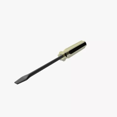 Flat Head Screwdriver 3d model Flat Head Screwdriver 3d model