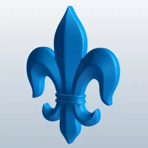 Fleur De Lis Symbol 3d model Fleur De Lis Symbol 3d model