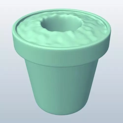 Indoor Potted Lilies Flower 3d model