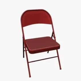 Folding Chair Metal Material 3d model