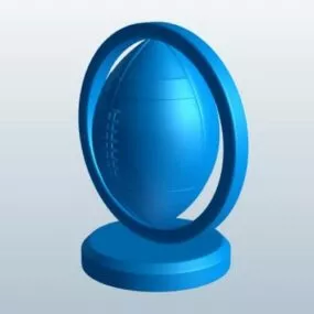 Desk Football Globe 3d model